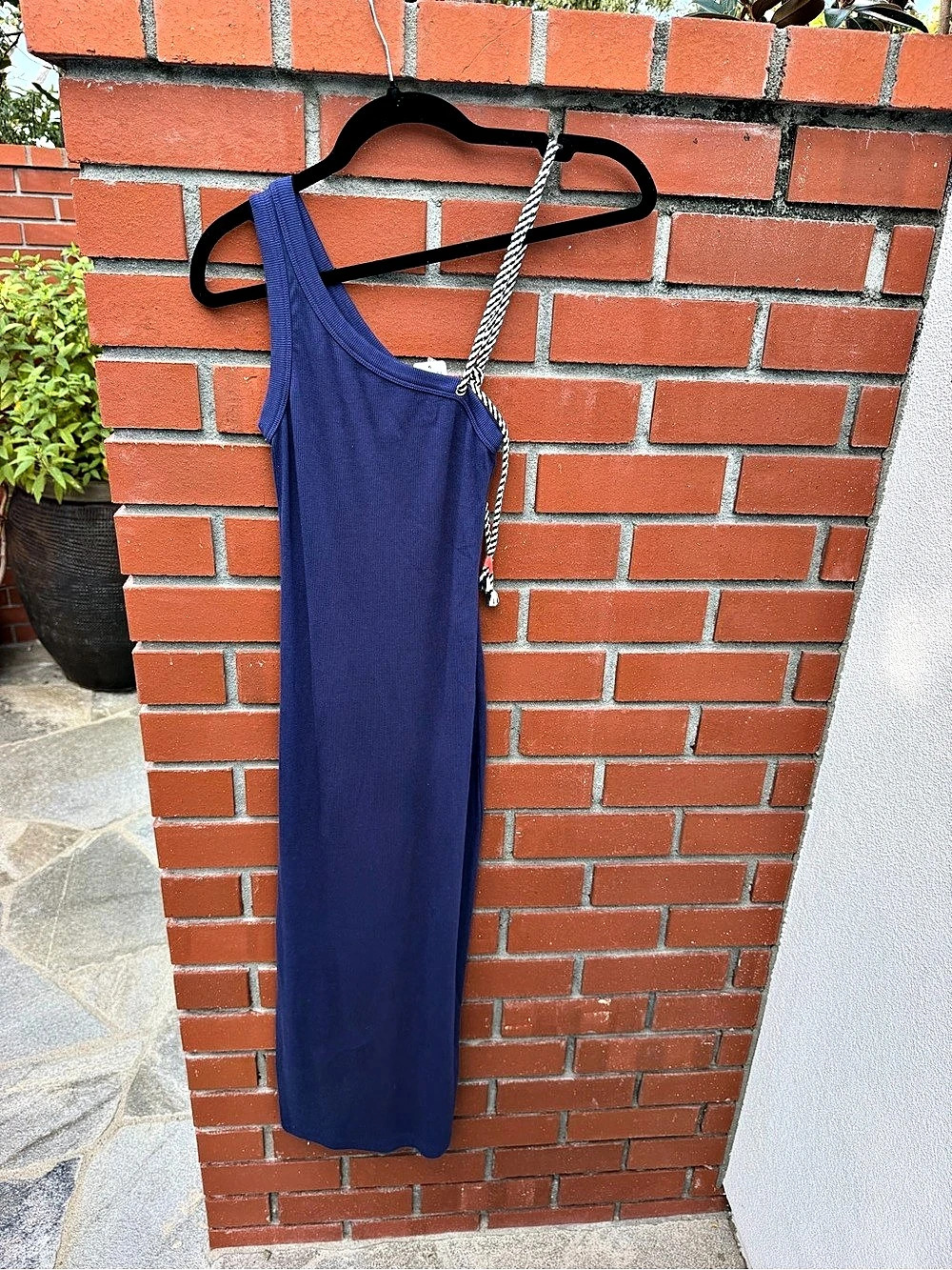 SUNDRY Maxi Dress in Blue Size XS NWT